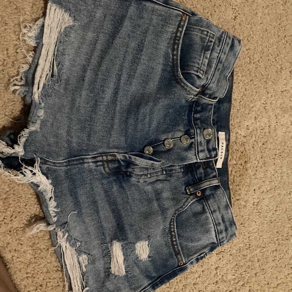 Pacsun denim blue shorts